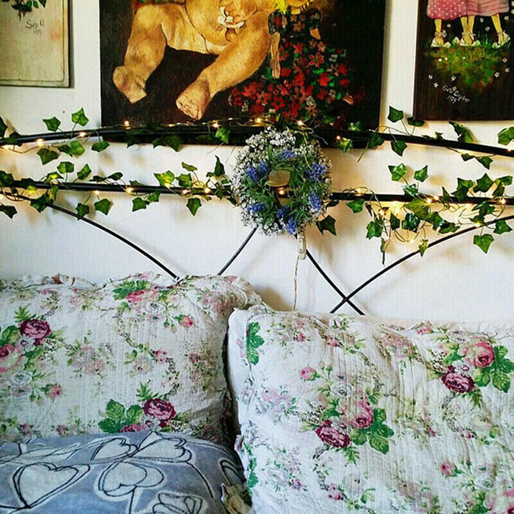 2M 20LED Листья Плюща Гирлянда Фея Гирлянды Партии Садовый Декор Лампа Домашний Декор Партии