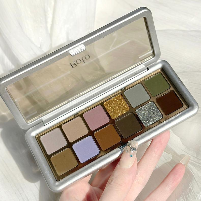 Палитра теней для век Матовые блестящие зеленые тени для век Неоновые телесные красные тени для век Пигменты Тени Профессиональная палитра для макияжа
