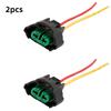 2pcs H11 12V Female Socket Light Harness Connector for Fog Lamp / Headlight