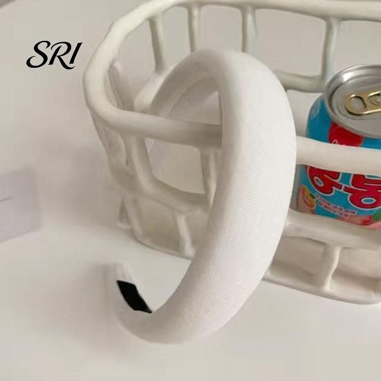 Korean Style Headband Women Comfortable Fit Thickened Sponge Filling Hair Hoop Non-strangling Candy Color Head Shape Fitting Accessory Padded