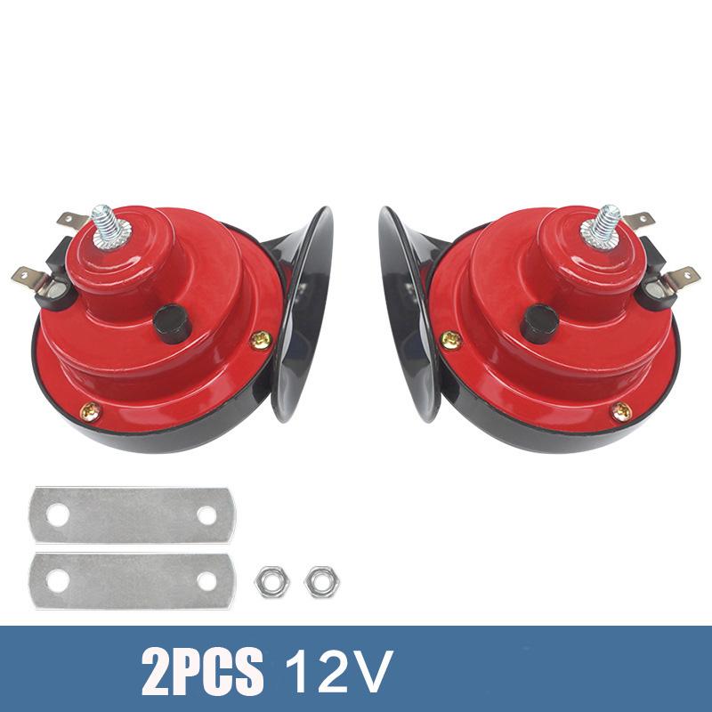 Car Snail Shaped Horn High Pitched Universal Whistle Waterproof Car Motorcycle Modified 12V High and Low Dual Tone Horn