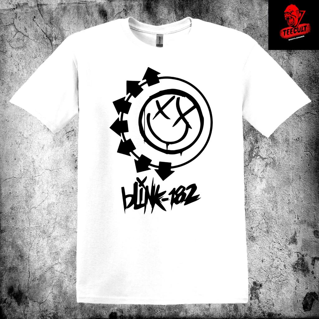 Мужские и женские футболки Blink 182 Панк-рок Метал-группа Футболка Унисекс Плотный хлопок