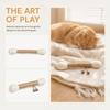 Cotton Swab Giant Cotton Swab Bite Resistant Cat Kicker Toy Cat Chew Stick  Daily Play