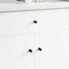 Cabinet Knobs 968 pcs Black Iron