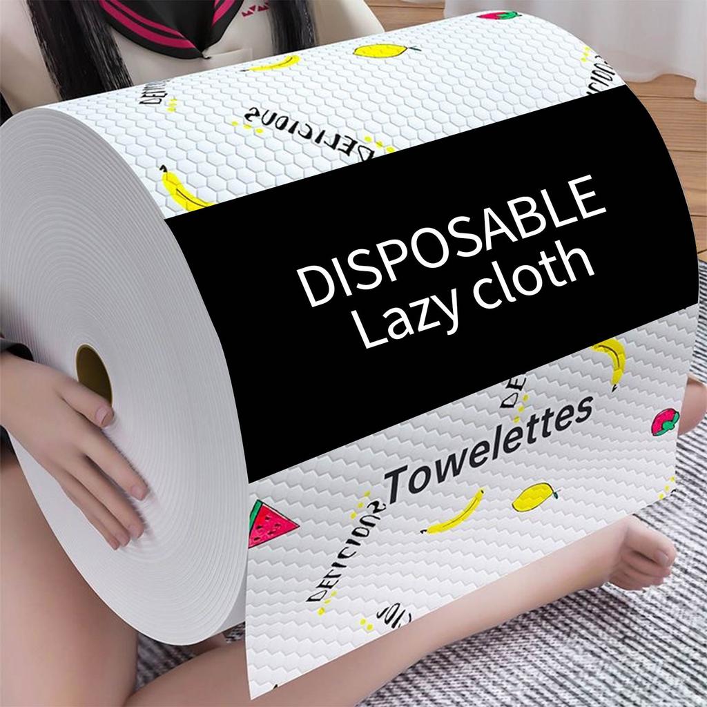 Ленивая салфетка, сухая и влажная двойного назначения, бытовая уборка, кухонная бумага, специальная бумага, одноразовая салфетка для мытья посуды, впитывающая и нежирная