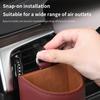 AKP1 Car Air Vent Storage Box Nappa Leather Auto Vent Mount Organizer For Ford Escape Ecosport Fusion Explorer Expedition Taurus