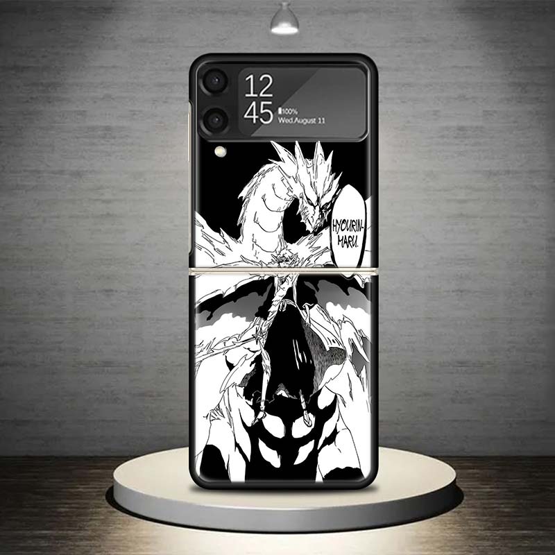 Чехол для телефона Bleach Хитсугая Тоширо для Samsung Galaxy Z Flip 7 6 5 4 3 5G Чехол ZFlip7 ZFlip6 ZFlip4 ZFlip5 ZFlip3 Coque Fund