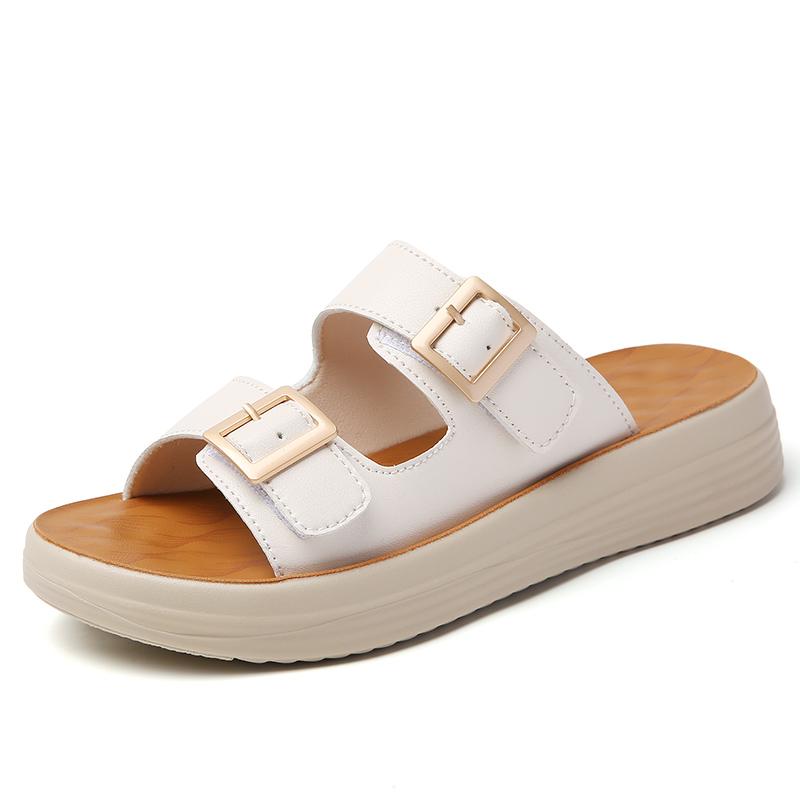 35-43 New Summer Casual Sandals for Women, Comfortable, Non-slip, Buckle, One-strap Sandals