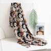 Imitation Cashmere Small Flower Print Tassel Scarf Shawl Dual Purpose Autumn New High End Fashion Commuter Scarf for Women