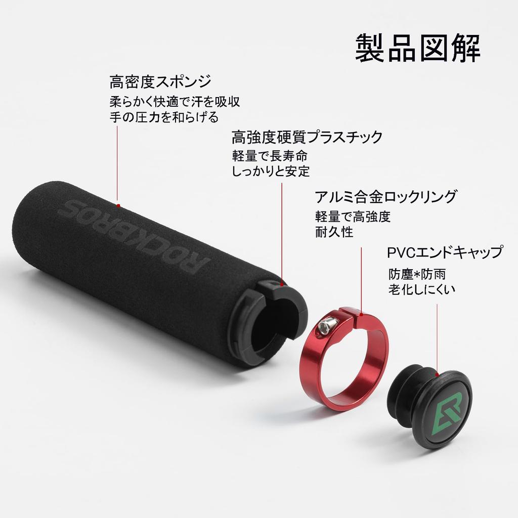 ROCKBROS Велосипедные ручки амортизирующие эргономичные ультра типа внутренний диаметр дюймы легко пересекать цикл левая и правая BMX ручки, ручки, губка, амортизация, ручки,