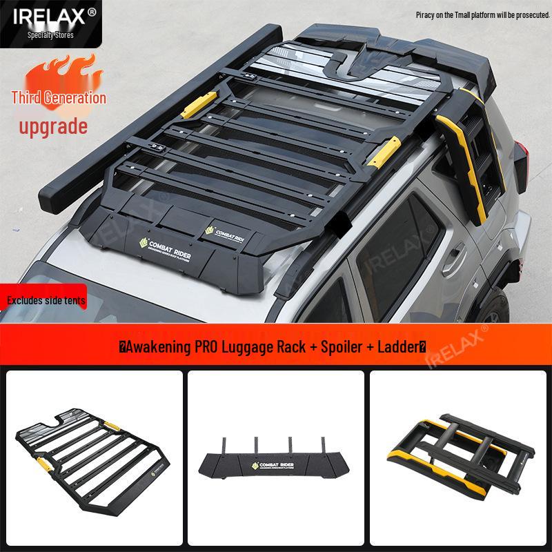 Платформа на крышу Tank 400 Hi4t Explorer с боковой лестницей и держателем для рюкзака