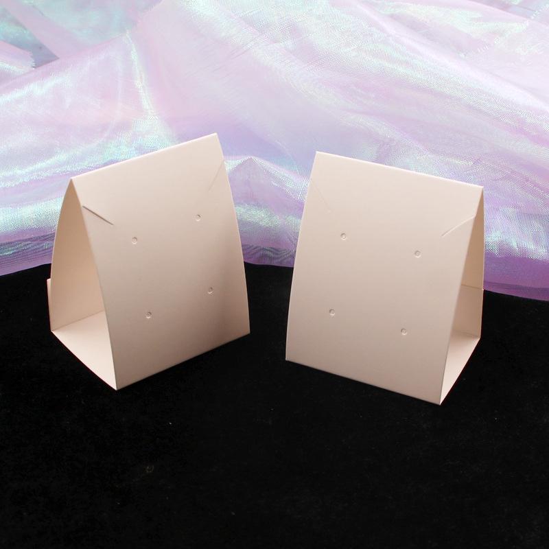 20pcs/lot Foldable Stud Earring Display Cards Cardboard Holders Earrings Organizers Hang Tag For Diy Making Jewelry Packaging