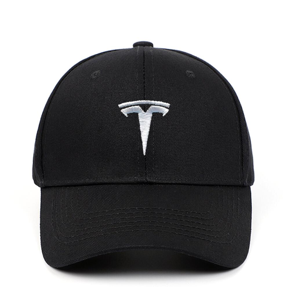 (черный) Бейсболка Tesla Регулируемые кепки