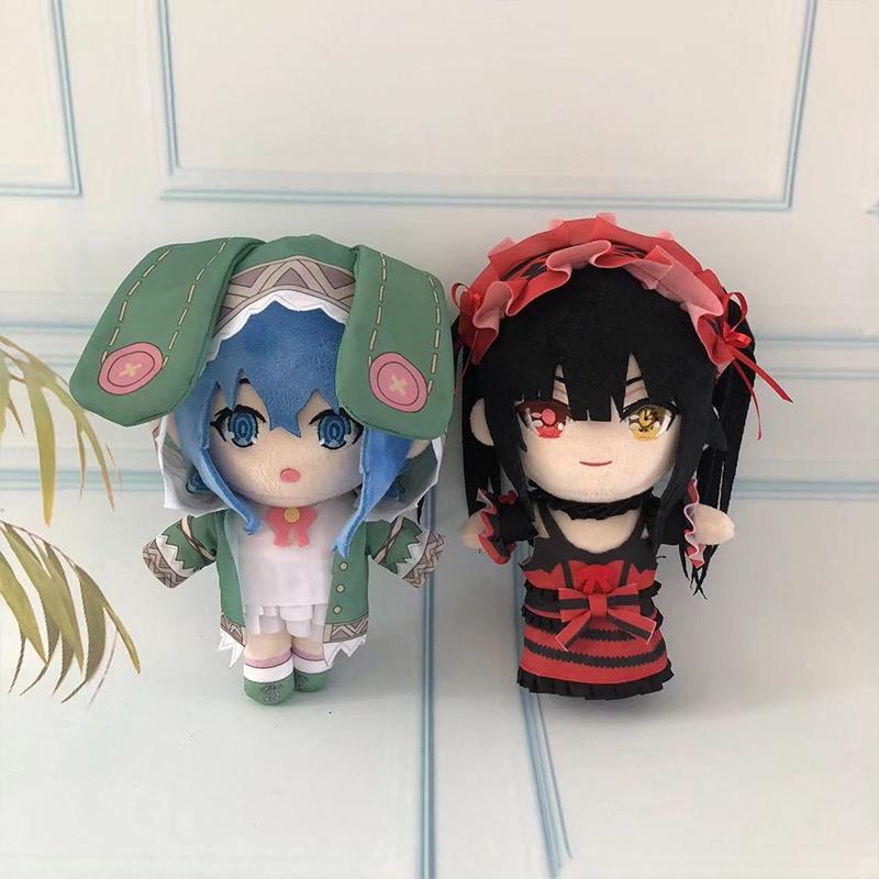 Cute Cartoon Style Kurumi Tokisaki And Fourteenth Plush Toy Doll Crystal Ultra Soft Stuffed Toy