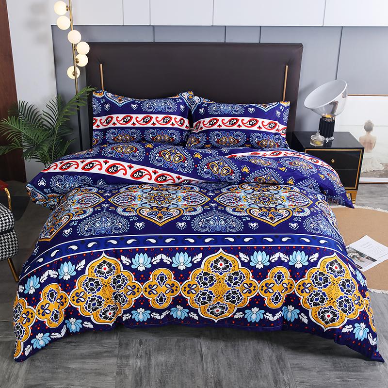 Bohemian Mossaic Ethnic Vintage Bed Linen Set King Queen Full Twin Size Duvet/Doona Cover Set