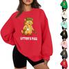 Women's Casual Fashion Solid Color Round Neck Raglan Long Sleeve Sweatshirt Top