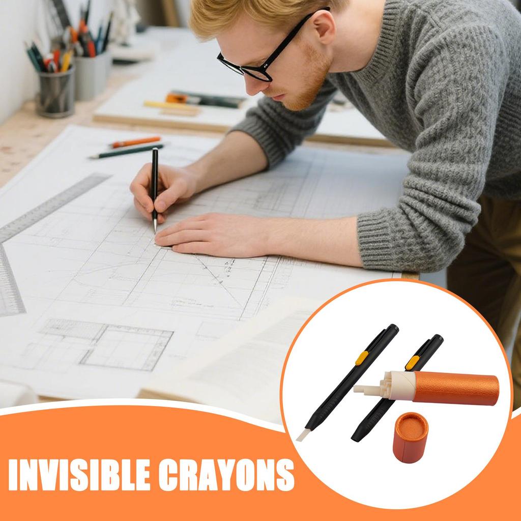 Invisible Marker with Refills Wax Crayons Sewing Craft Tool for Tailor Garment Craft For DIY Tailoring Cotton Leather Garment