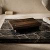 Retro Wooden Decorative Tray Vintage Bathroom Organizer Kitchen Countertop Vanity Makeup Display Stand Home Decor