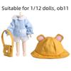 Rabbit Bear Ears Ob11 Doll Clothes Kindergarten BJD Doll Outfit Obitsu11 School Uniform  1/12 Dolls
