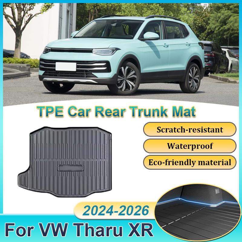 Car Rear Trunk Mat For Volkswagen VW Tharu XR 2024 2025 2026 TPE Carpet Storage Pad Cargo Tray Cushion Boot Mats Car Accessories