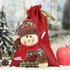Большие конфетные рождественские мешки новогодний праздничный мультяшный яблочный чулок рождественские украшения для дома льняный мешок на шнурке для подарков