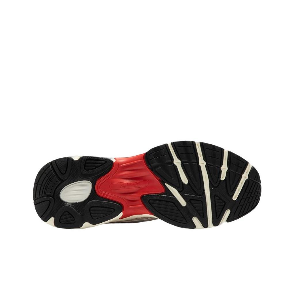 Puma Tevaris Nitro Cny Кожа для изготовления бумаги Удобные Универсальные Полувысокие Повседневные Кроссовки Унисекс Повседневная обувь Бежевый Красный 392947-02