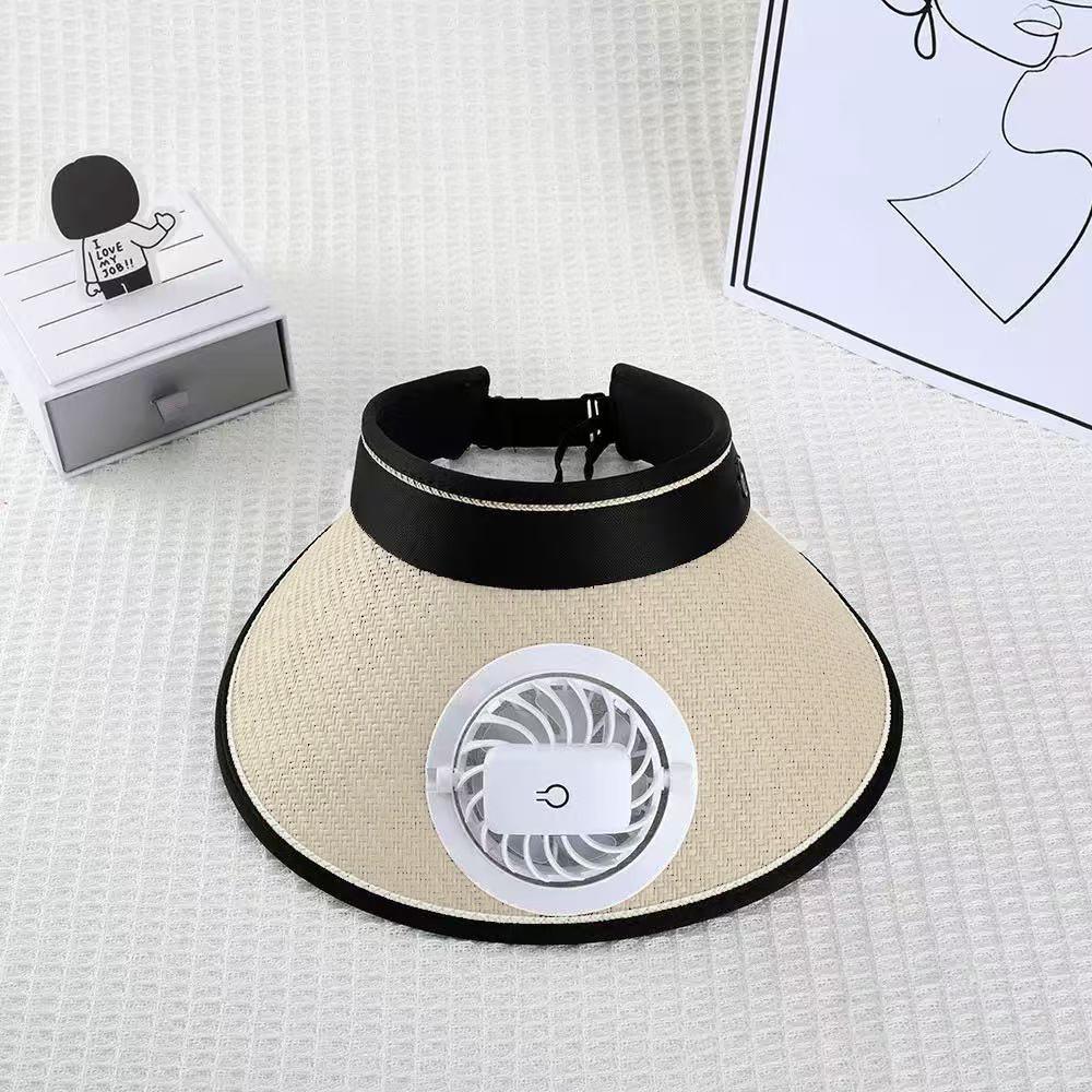 Fan Usb Charging Hat Sun Protection Cap Breathable Lightweight Outdoor Portable