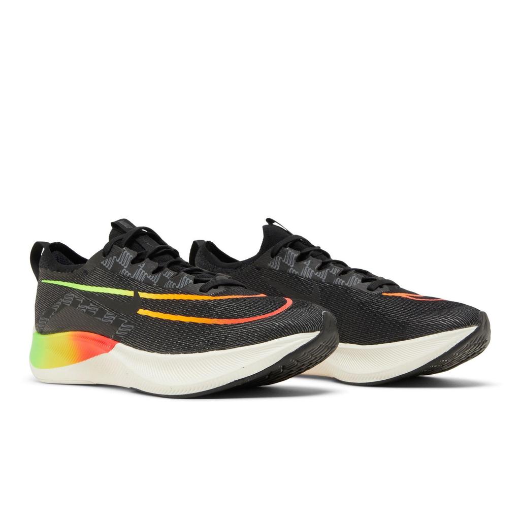 Nike Zoom Fly 4 'Black Multi' (Unisex) Black / Green Strike / Total Orange / Volt Running Shoes DQ4993 010