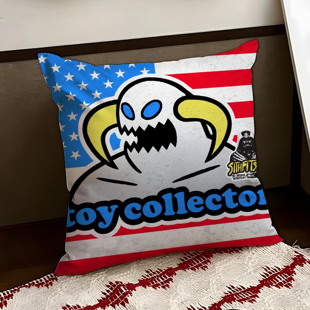 TToy MachineS Skate Cushion Cover Reversible Soft Durable Pillow Cover Home Car MultiScene Use for Daily Comfort