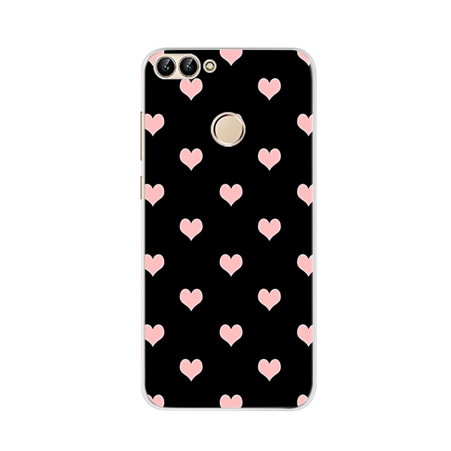 For Huawei P Smart 5.65inch Case Cute TPU Soft Silicone Back Cover Phone Case For Huawei P Smart 2018 FIG-LX1 PSmart Case