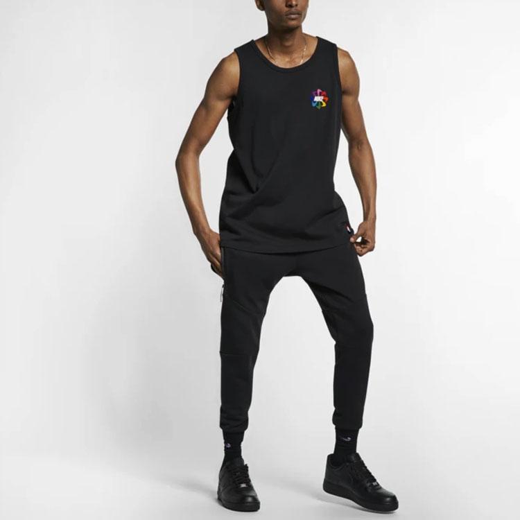 Nike Спортивная майка Gilbert Baker с принтом ветряной мельницы, мужские топы, черные CD7486-010