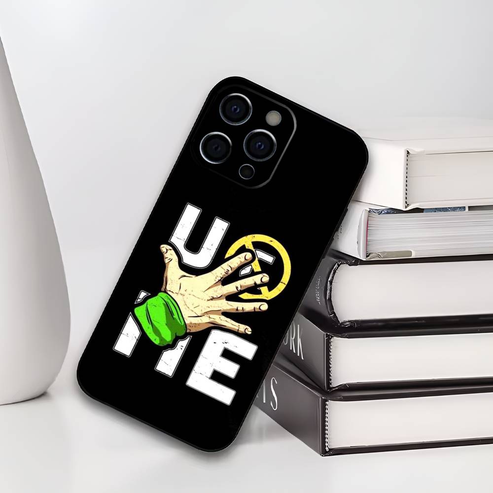 Чехол для телефона Звезда рестлинга J-John C-Cena для iPhone 17,16,15,14,13,12,11 Plus,Pro Max,XS,Мягкий черный чехол