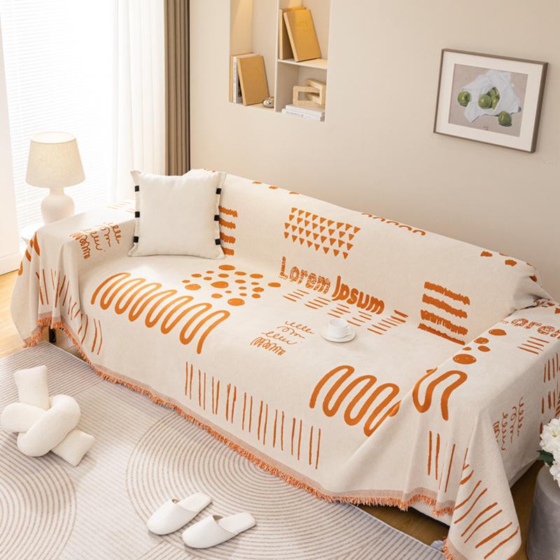Sofa Cover Anti-Scratching Cover Cloth Full Covered Sofa Cover Sofa Towel Cloth Full Wrapping Blanket Simple Style Summer Summer