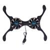 1PC Foldable USB Cooling Fan CPU Cooler Mini Octopus Notebook Cooler Pad Quiet Stand Double Fans for 7-15 inch Notebook Laptop