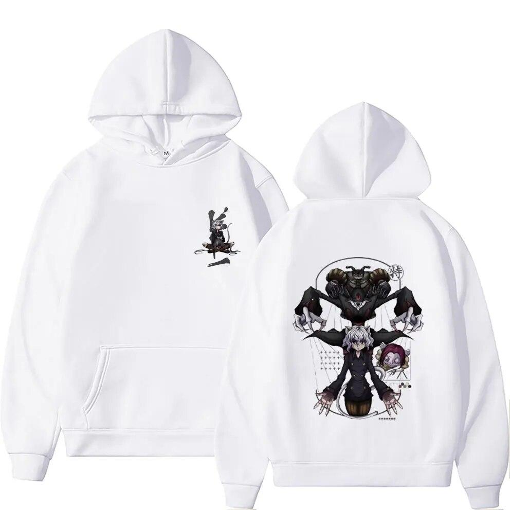 Толстовка с принтом Anime Hunter X Hunter Neferpitou, унисекс, флисовые хлопковые толстовки унисекс, унисексга, большие толстовки, фирменная одежда унисекс