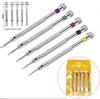 5PCS Set 0.8-1.6mm Steel Screwdriver for Watch Repairing Portable Watch Tools Band Removal with Mini Link Pins Watchmaker Tools