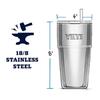 YETI Rambler 26 Oz Straw Cup, Vacuum Insulated, Stainless Steel with Straw Lid, Camp Green