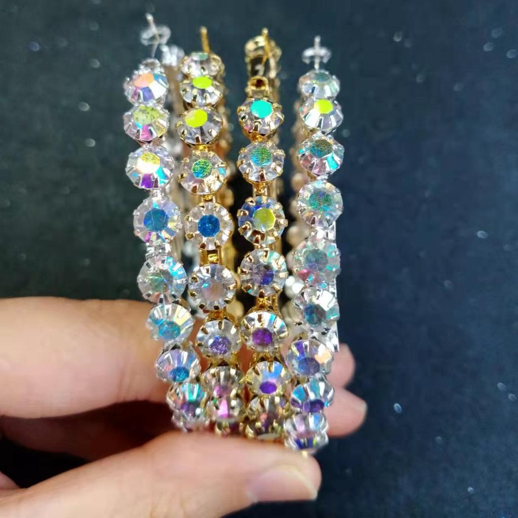 Lateefah Customed Jewelry Цирконий Большие Серьги Для Женщин Девочек Сексуальные Серьги-Кольца Персональные Индивидуальные Именные Серьги Тенденция