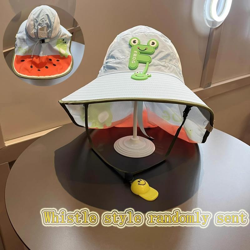 Kids Sun Hat Summer Uv Protection Breathable Mesh Large Brim Outdoor Travel Hat Boys Girls Fisherman Beach Fisherman Hat
