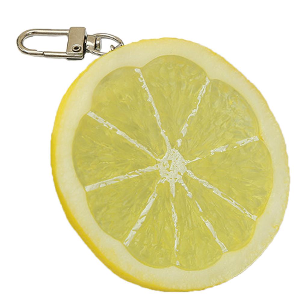 Брелок для ключей Lemon, сумка, подвеска, имитация фруктов, брелок для ключей, сплав, модель фруктов, кулон, брелок, ювелирные изделия, подарок, модный аксессуар