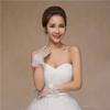Mesh Full Finger Lace Bow Wedding Dress Accessories Bride Gloves Wedding Gloves Performance Mittens