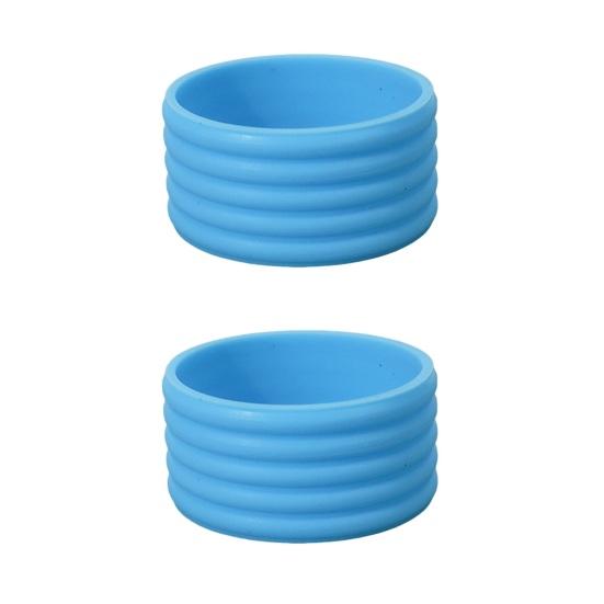 2 шт., эластичная ручка для бадминтона, ракетка для настольного тенниса, ручка, силиконовое противоскользящее кольцо, аксессуары для пиклбола