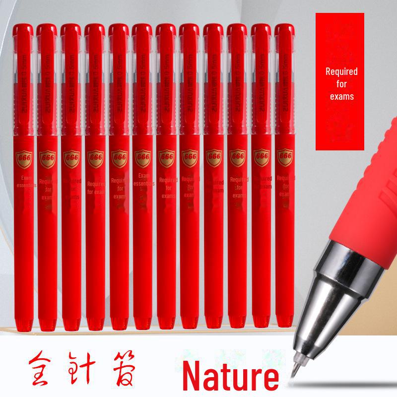 Набор гелевых ручек большой емкости для офисного использования - черный, красный и синий