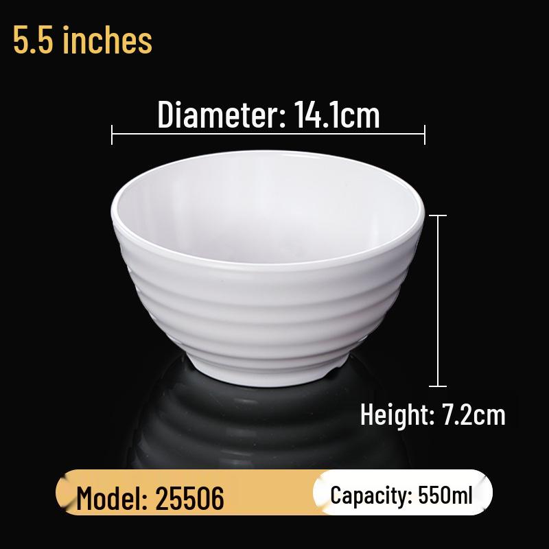 Набор квадратных меламиновых мисок: Идеально для хот-пота, соусов, риса, каши и супа - для коммерческого и ресторанного использования.