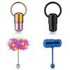 4Types Vibrating Tongue Ring Stud Barbell Stainless Steel Body Piercing Jewelry