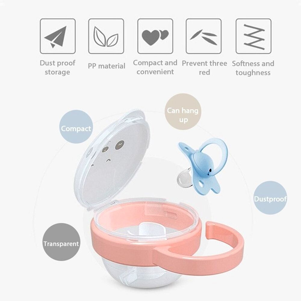 Outdoor Travel Portable Infant Supplies Soother Container Nipple Storage Case Baby Pacifier Box