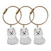 3Pcs Cat Hair Storage Box Keychain Transparent Acrylic Dog Hair Memorial Bottle Pet Hair Collector Container Key Ring Pet Owner Keepsake Gift