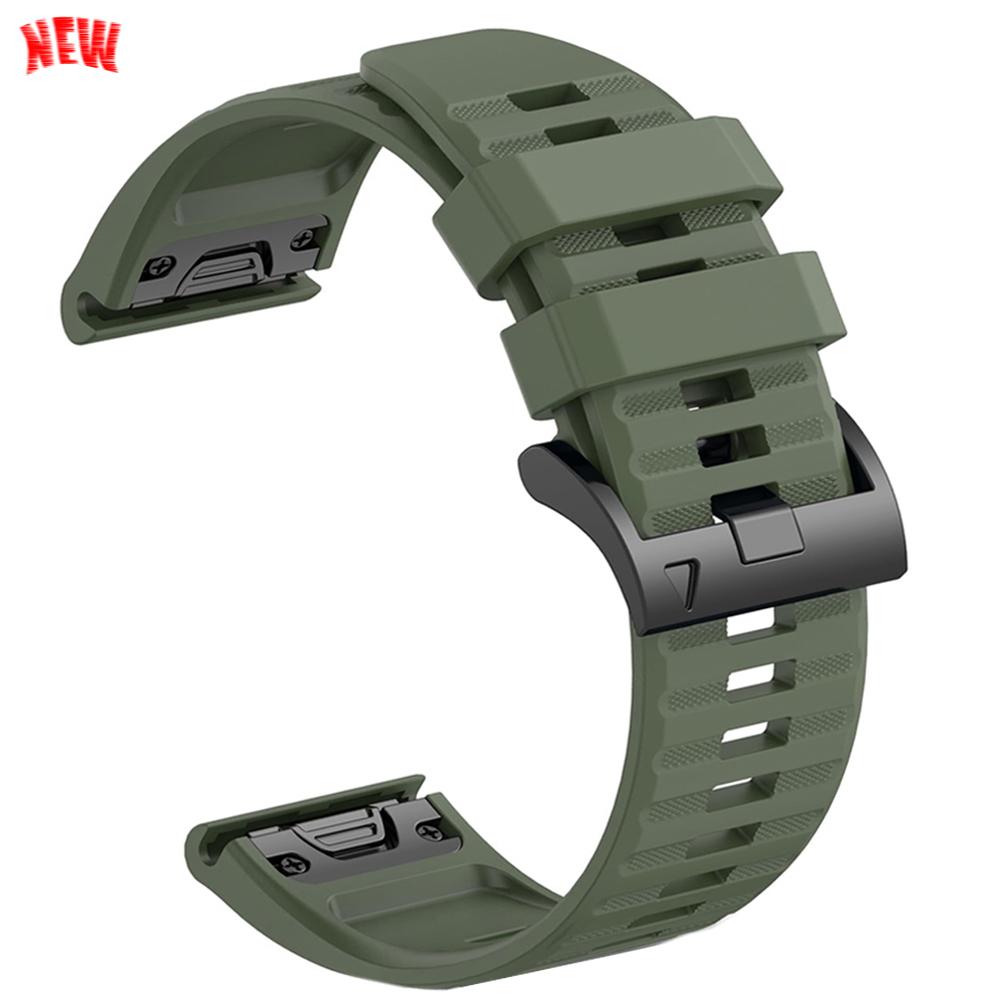 22 мм 26 мм Силиконовый спортивный ремешок QuickFit для Garmin Epix PRO instinct 3 Quatix/DELTA/TACTIX/Fenix 6XPro 7 E 8pro 5XPlus Браслет