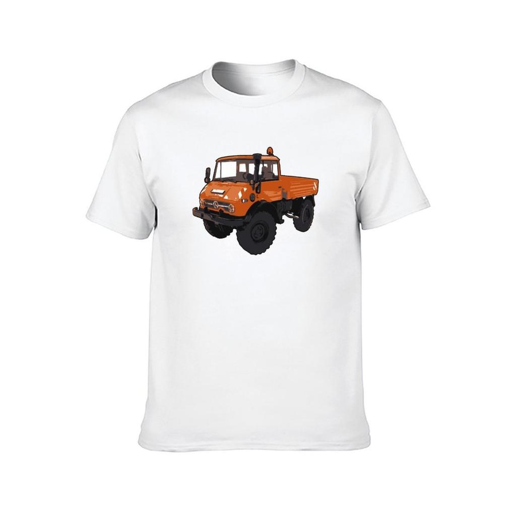 Orange UNIMOG T-Shirt Man T Shirt Graphic T Shirt for Man 100 Percent Cotton T-Shirt