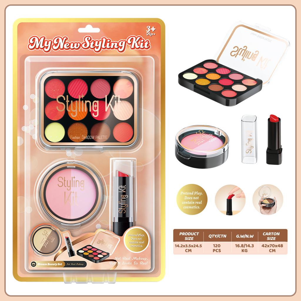 Girls Simulation Dressing Non-Smearing Makeup Children Cosplay Play House Toys Cosmetics Set